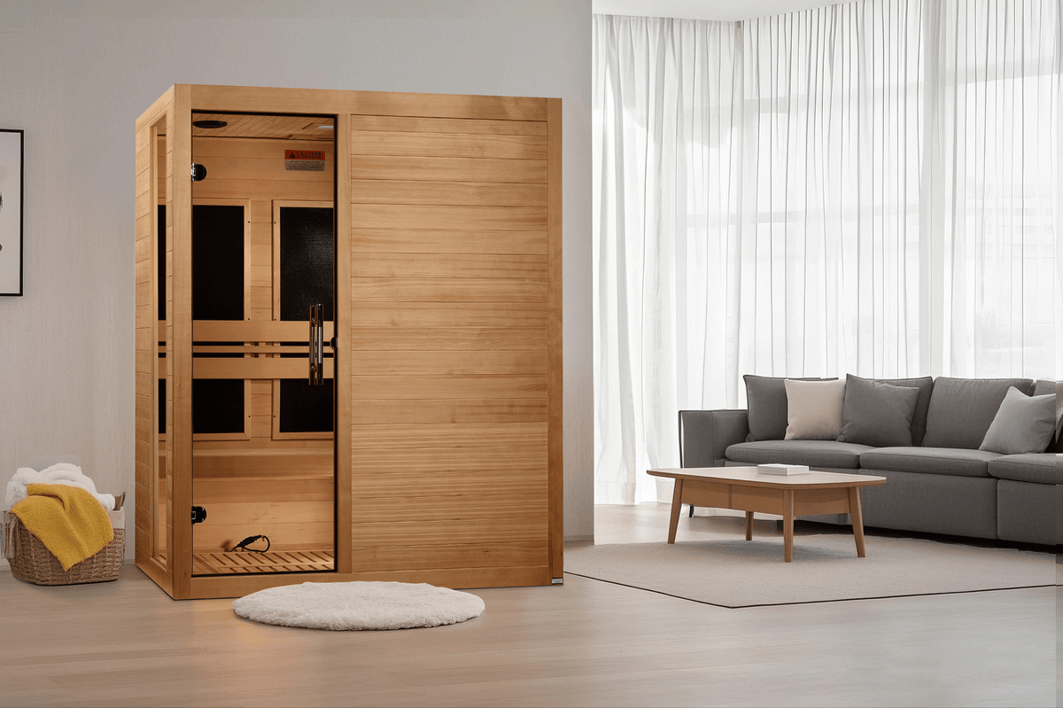 ***New 2026 Model*** Dynamic Toscana Elite 3-Person Ultra Low EMF FAR Infrared Sauna (Canadian Hemlock)
