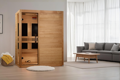 ***New 2026 Model*** Dynamic Toscana Elite 3-Person Ultra Low EMF FAR Infrared Sauna (Canadian Hemlock)