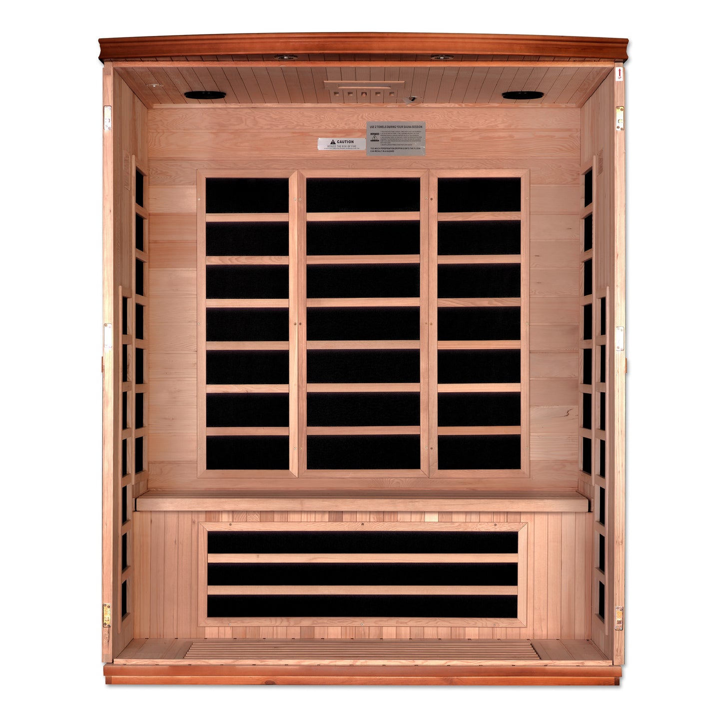 DYN-6336-02 Elite Dynamic Lugano 3 person Ultra Low EMF FAR Infrared Sauna