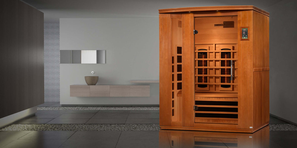 Dynamic Lugano 3 person Full Spectrum Near Zero EMF FAR Infrared Sauna