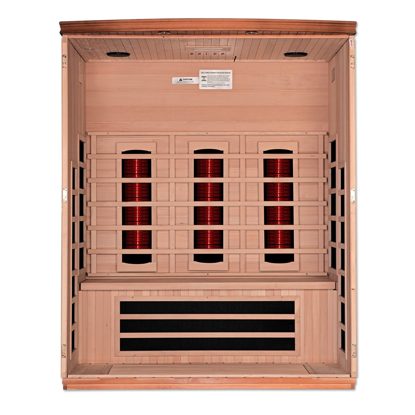 DYN-6336-03 FS Dynamic Lugano 3 person Full Spectrum Near Zero EMF FAR Infrared Sauna