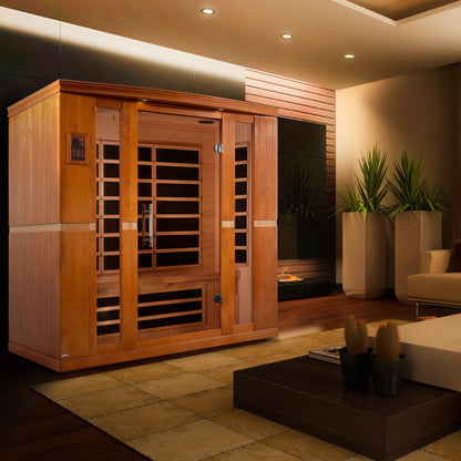 Dynamic Bergamo Elite 4-Person Ultra Low EMF FAR Infrared Sauna (Canadian Hemlock)