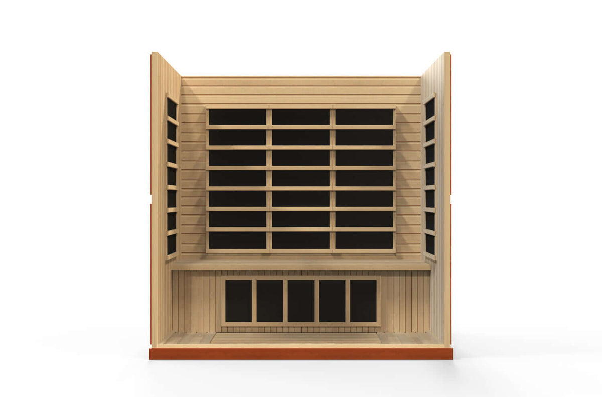 Dynamic Bergamo Elite 4-Person Ultra Low EMF FAR Infrared Sauna (Canadian Hemlock)