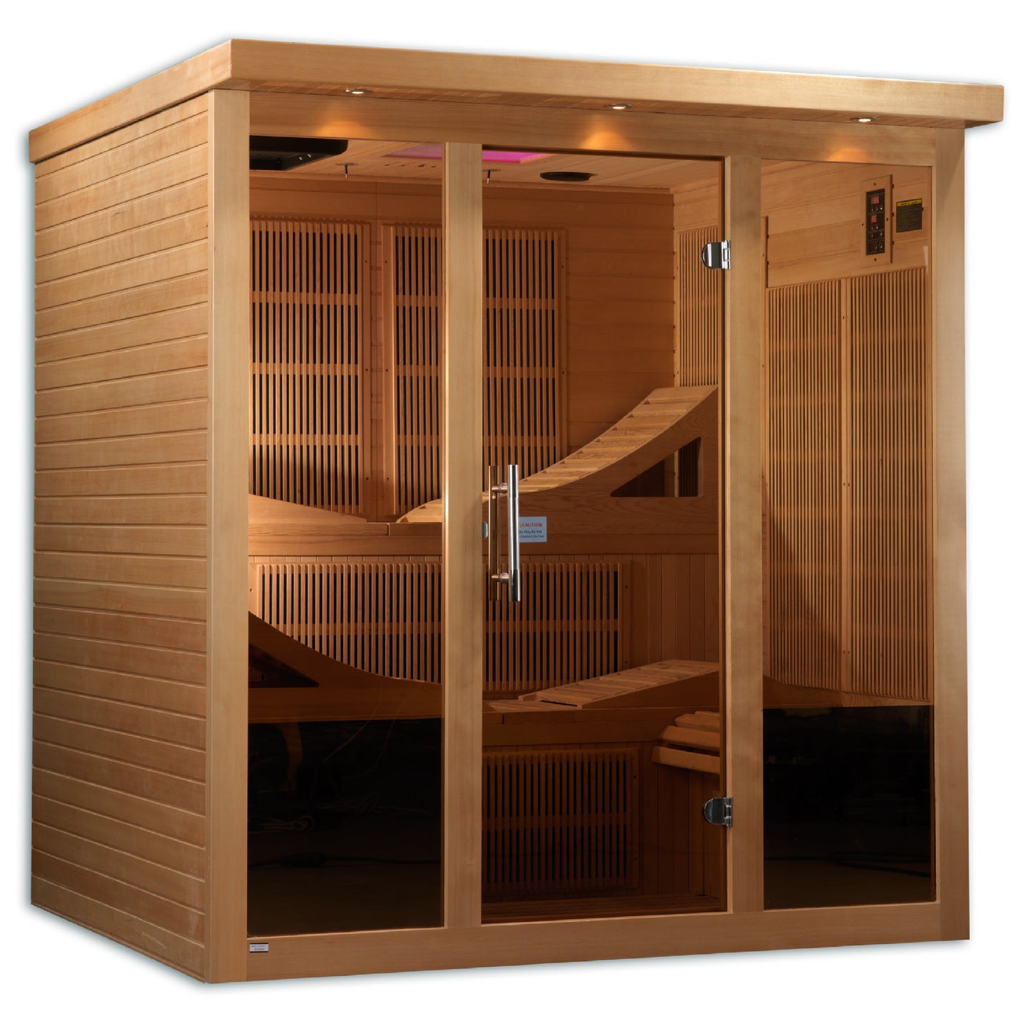 GDI-6996-01 Golden Designs Monaco 6 person PureTech™ Near Zero EMF FAR Infrared Sauna