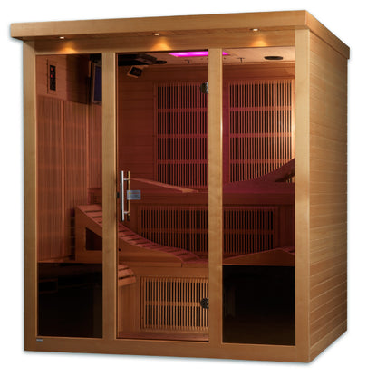 GDI-6996-01 Golden Designs Monaco 6 person PureTech™ Near Zero EMF FAR Infrared Sauna