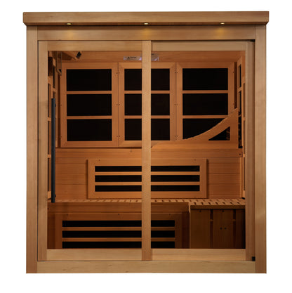 GDI-6996-02 Golden Designs Monaco Limited Edition 6 person PureTech™ Near Zero EMF FAR Infrared Sauna