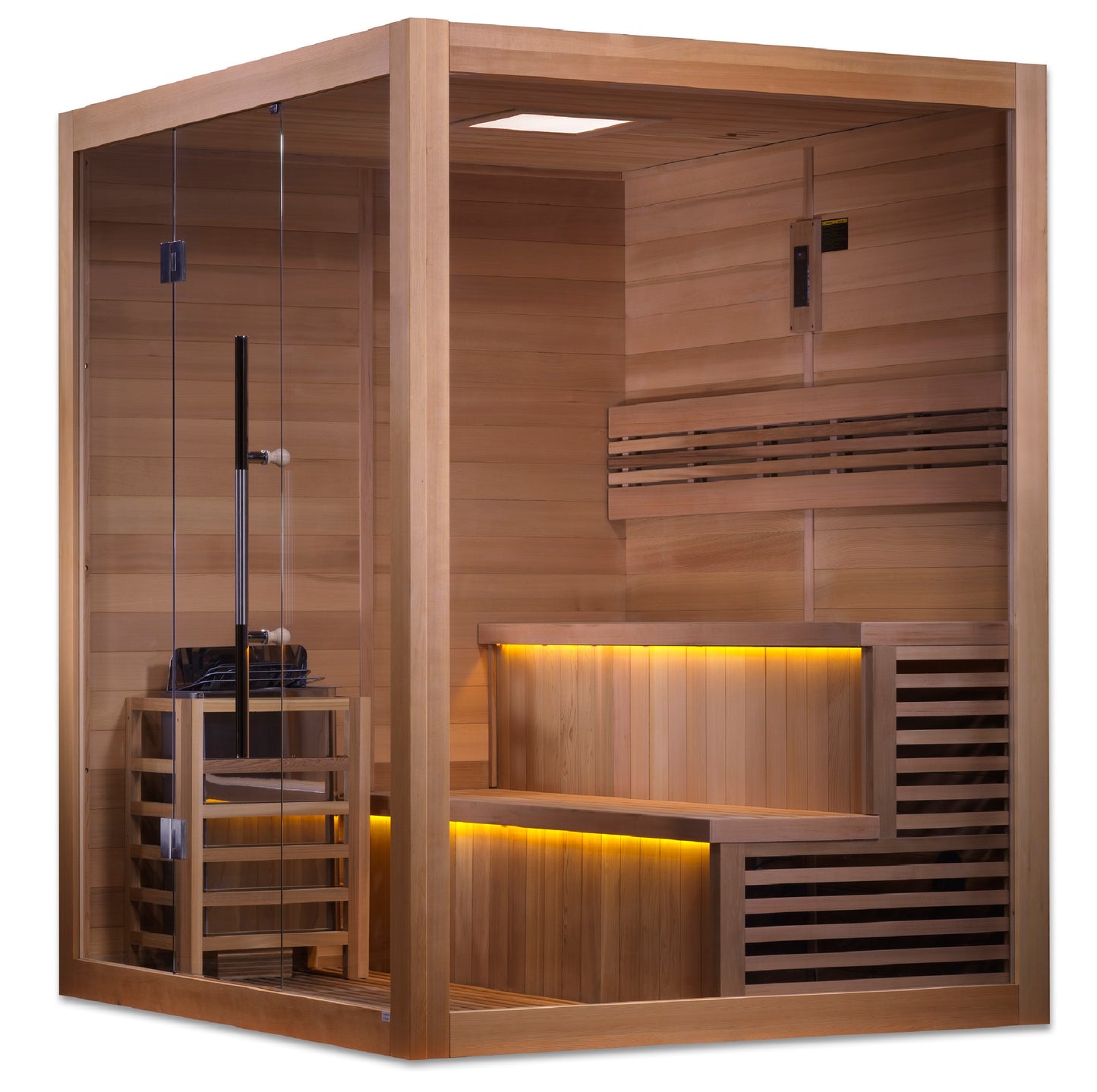 GDI-7206-01 Golden Designs "Kuusamo Edition" 6 person Indoor Traditional Sauna - Canadian Red Cedar Interior