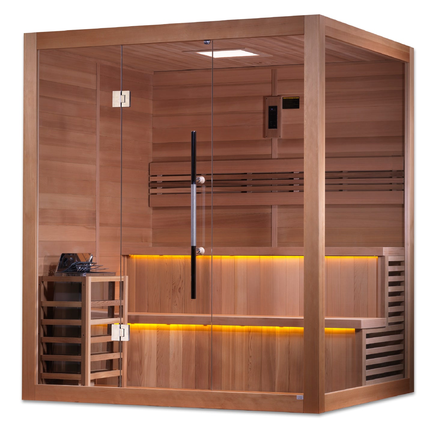 GDI-7206-01 Golden Designs "Kuusamo Edition" 6 person Indoor Traditional Sauna - Canadian Red Cedar Interior