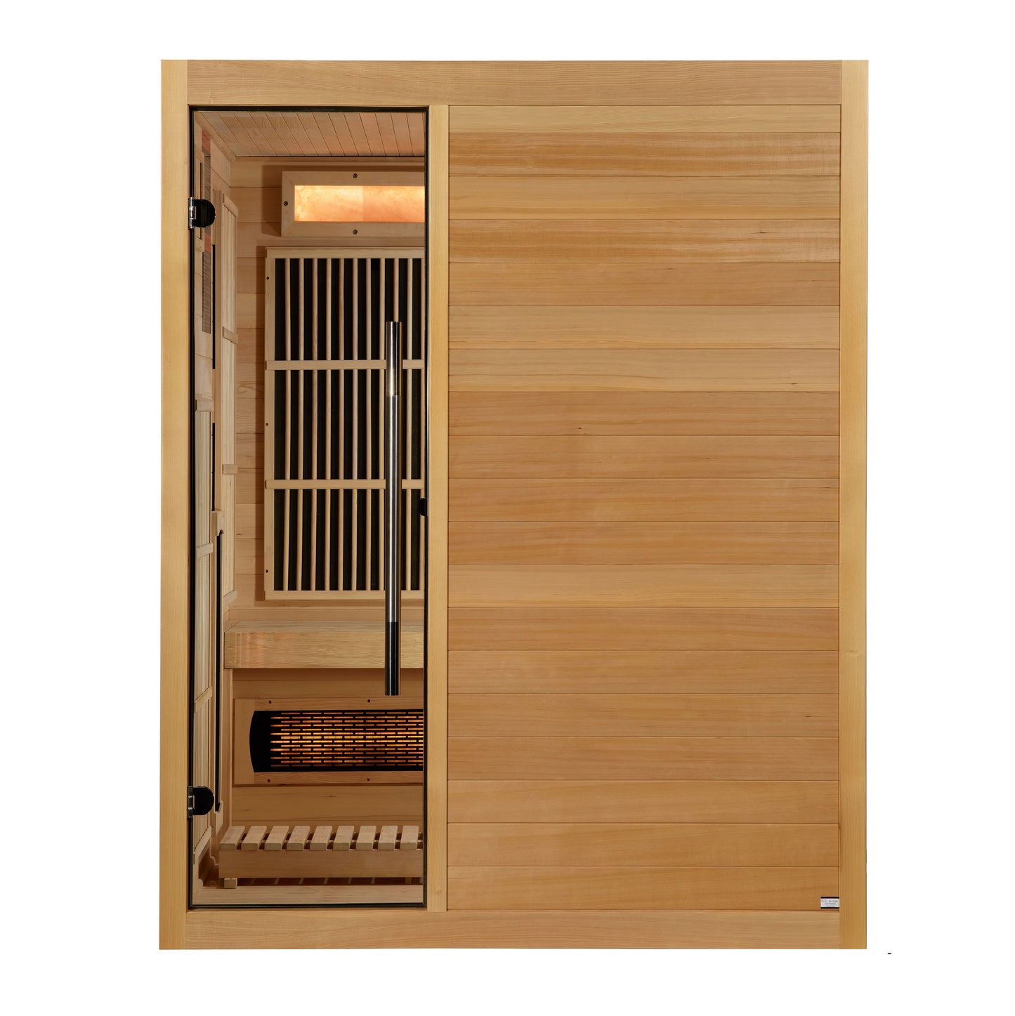 GDI-8330-01 Golden Designs 2025 Soria 3 Per Hybrid Sauna. Full Spectrum and Harvia Traditional Stove