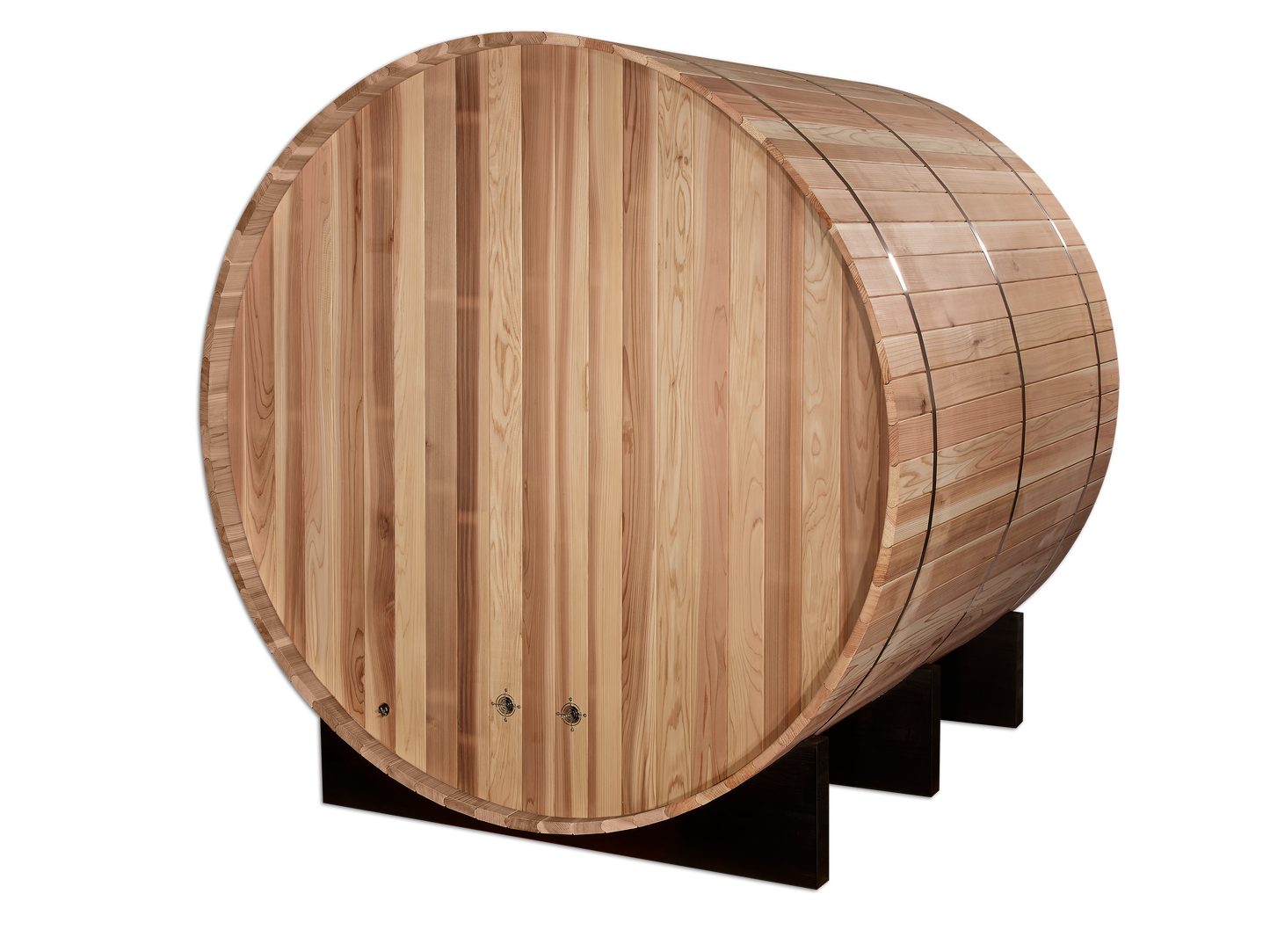 GDI-B004-01 Golden Designs "Arosa" 4 person Barrel Traditional Sauna -  Pacific Cedar