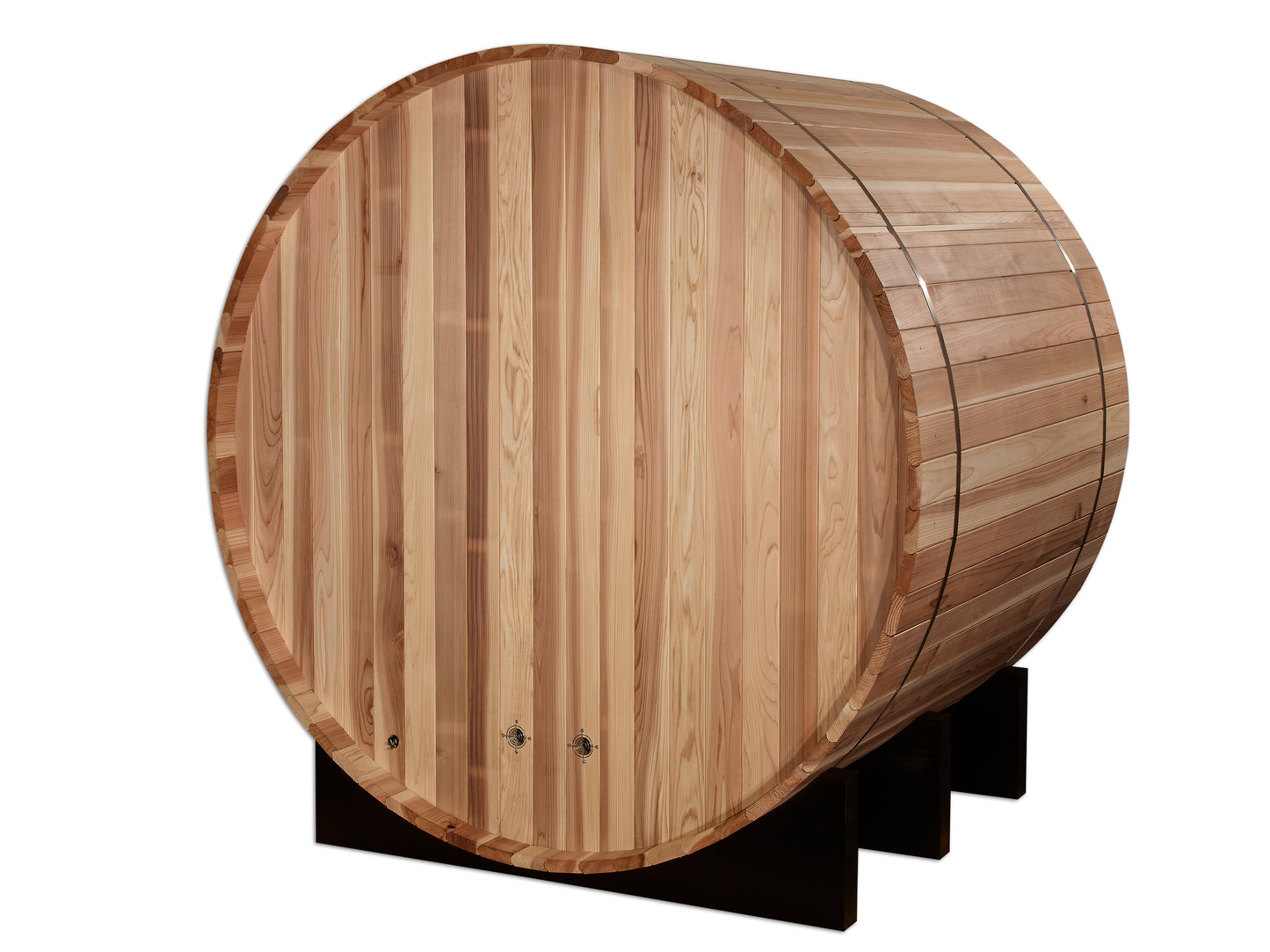 GDI-B002-01 Golden Designs "St. Moritz" 2 person Barrel Traditional Sauna -  Pacific Cedar