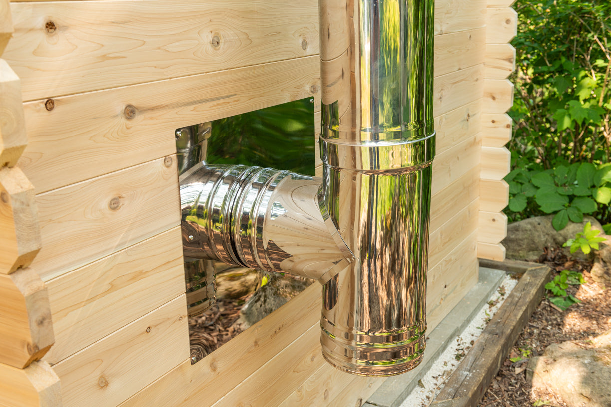 Leisurecraft Canadian Timber Georgian Cabin Sauna with Changeroom