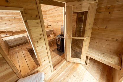 Leisurecraft Canadian Timber Georgian Cabin Sauna with Changeroom