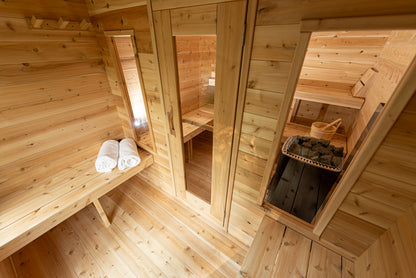 Leisurecraft Canadian Timber Georgian Cabin Sauna with Changeroom