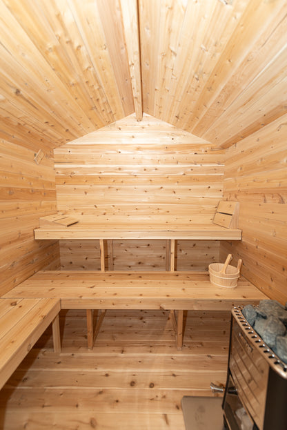 Leisurecraft Canadian Timber Georgian Cabin Sauna with Changeroom