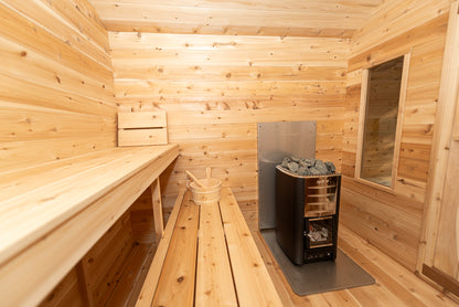Leisurecraft Canadian Timber Georgian Cabin Sauna with Changeroom