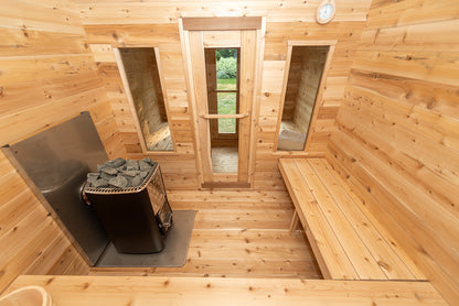 Leisurecraft Canadian Timber Georgian Cabin Sauna with Changeroom