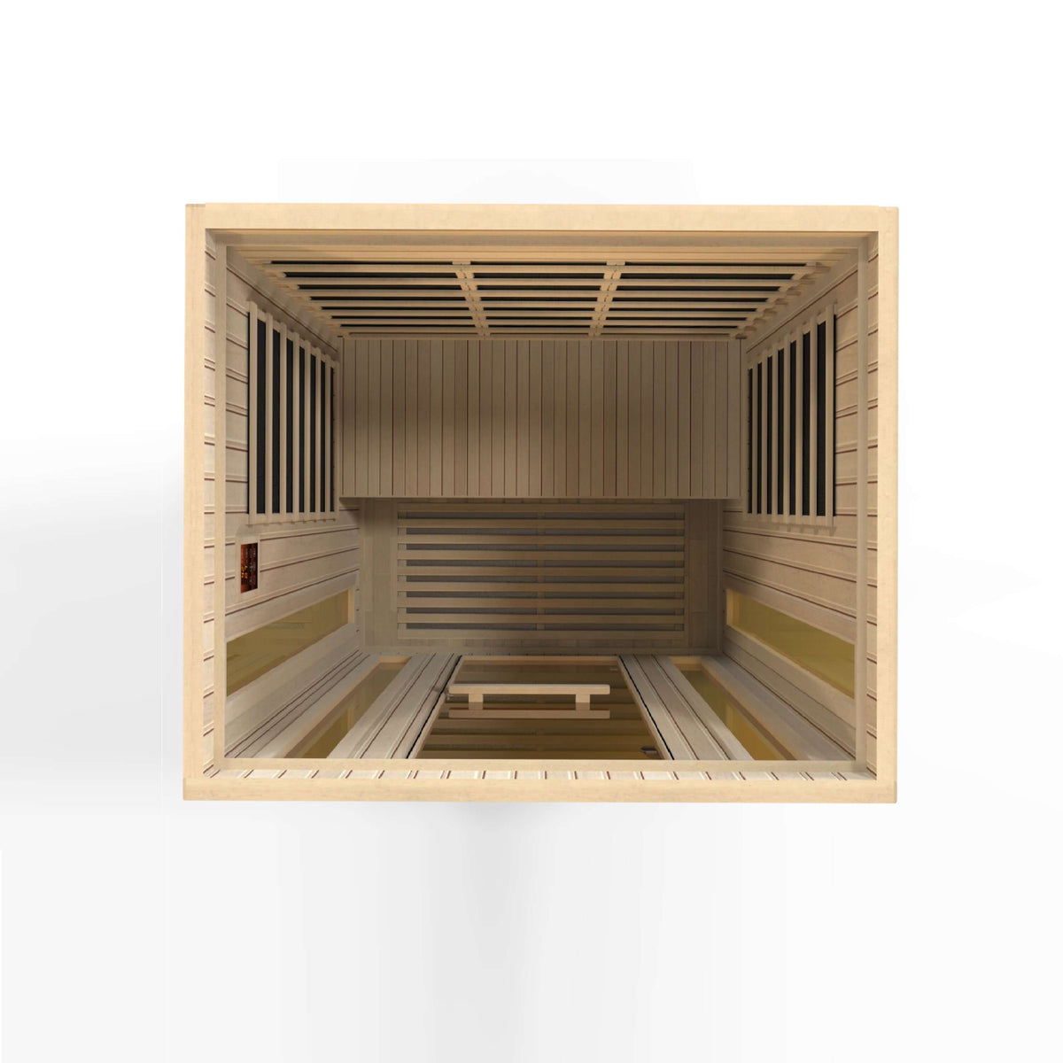 Maxxus "Trinity" Dual Tech 3 person Low EMF FAR Infrared Sauna Canadian Hemlock