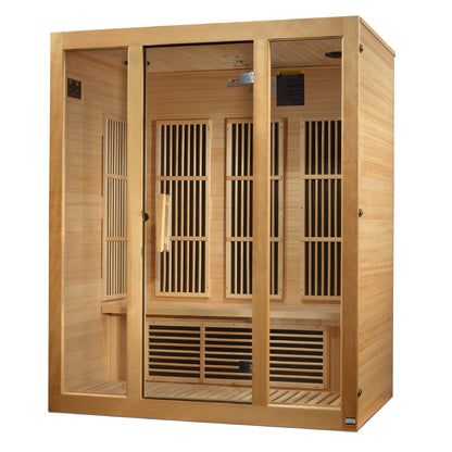 MX-J306-01-ZF Maxxus Bellevue 3 person Near Zero EMF FAR Infrared Sauna