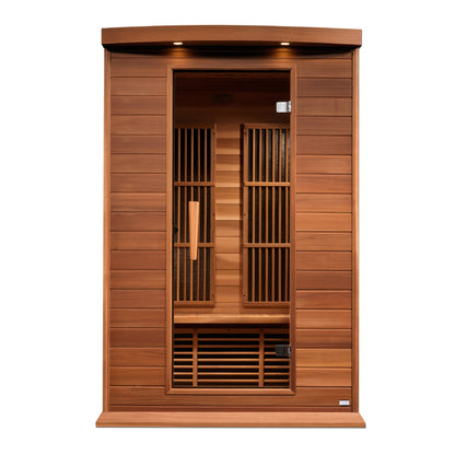Maxxus 2-Person Low EMF FAR Infrared Sauna (Canadian Red Cedar)