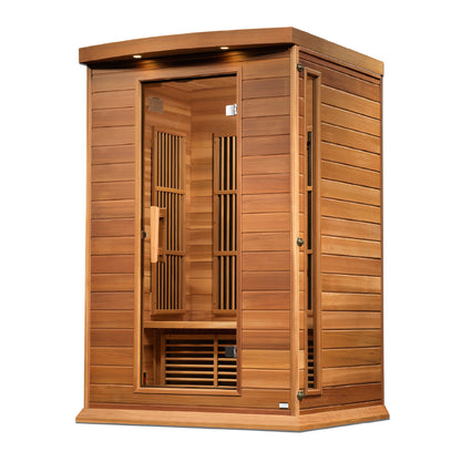 Maxxus 2-Person Low EMF FAR Infrared Sauna (Canadian Red Cedar)