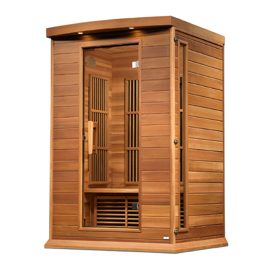 Maxxus 2-Person Low EMF FAR Infrared Sauna (Canadian Red Cedar)