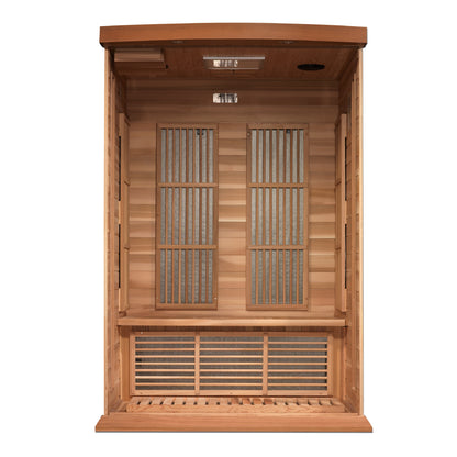 Maxxus 2-Person Low EMF FAR Infrared Sauna (Canadian Red Cedar)