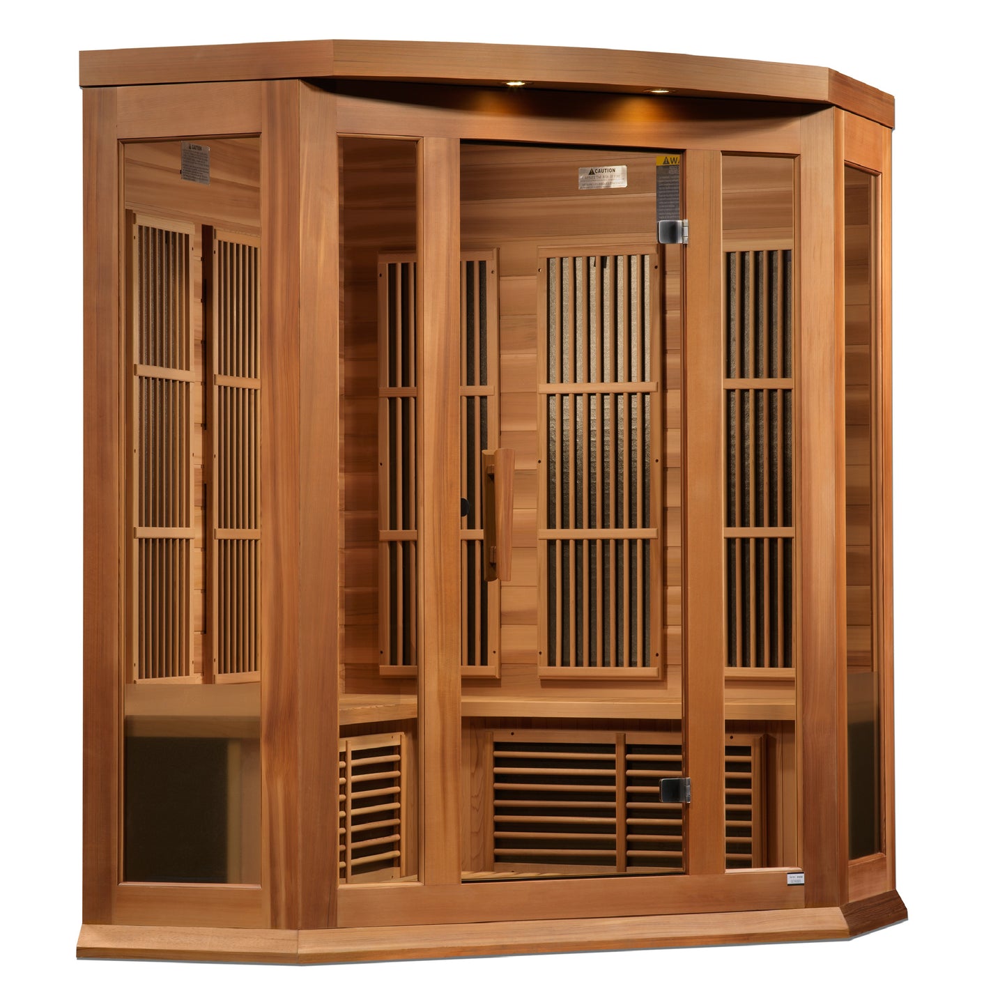 MX-K356-01 CED Maxxus 3 person Corner Low EMF FAR Infrared Sauna