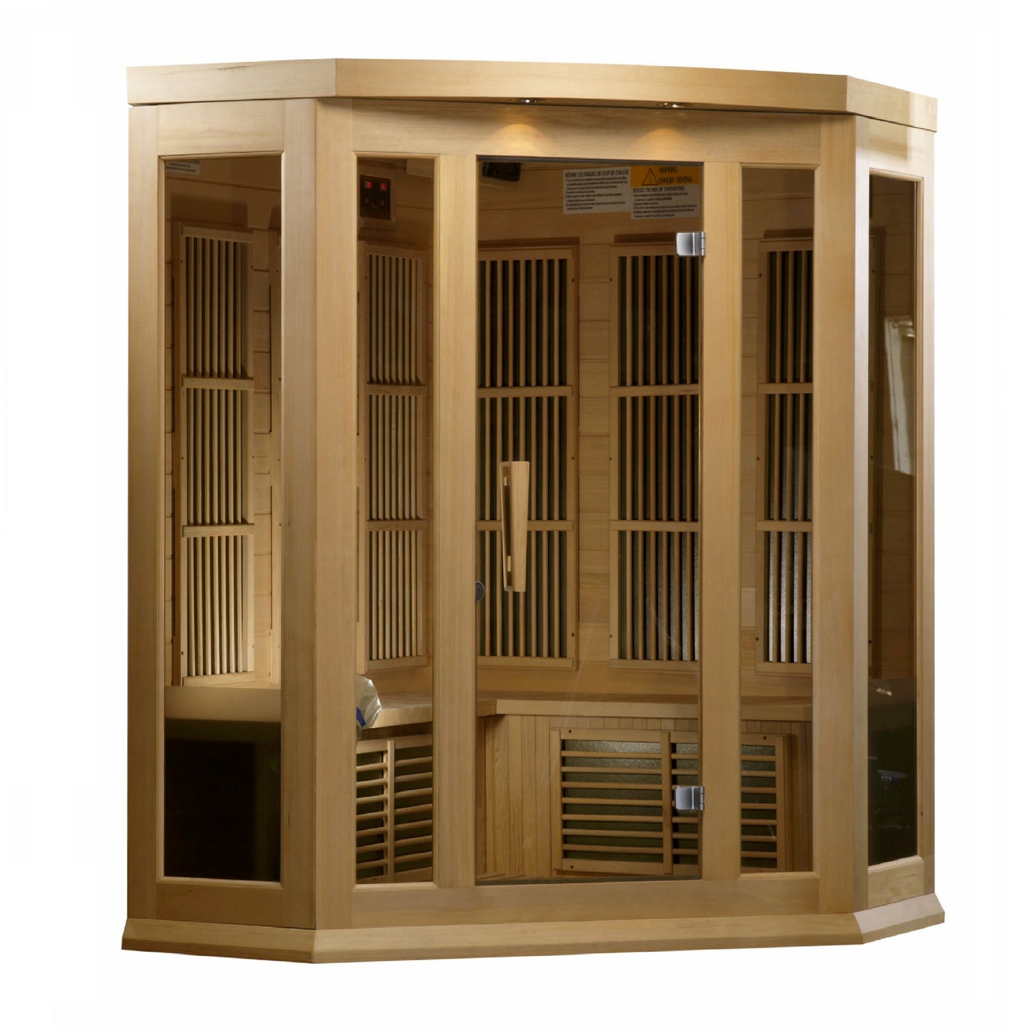 MX-K356-01 Maxxus 3 person Corner Low EMF FAR Infrared Sauna