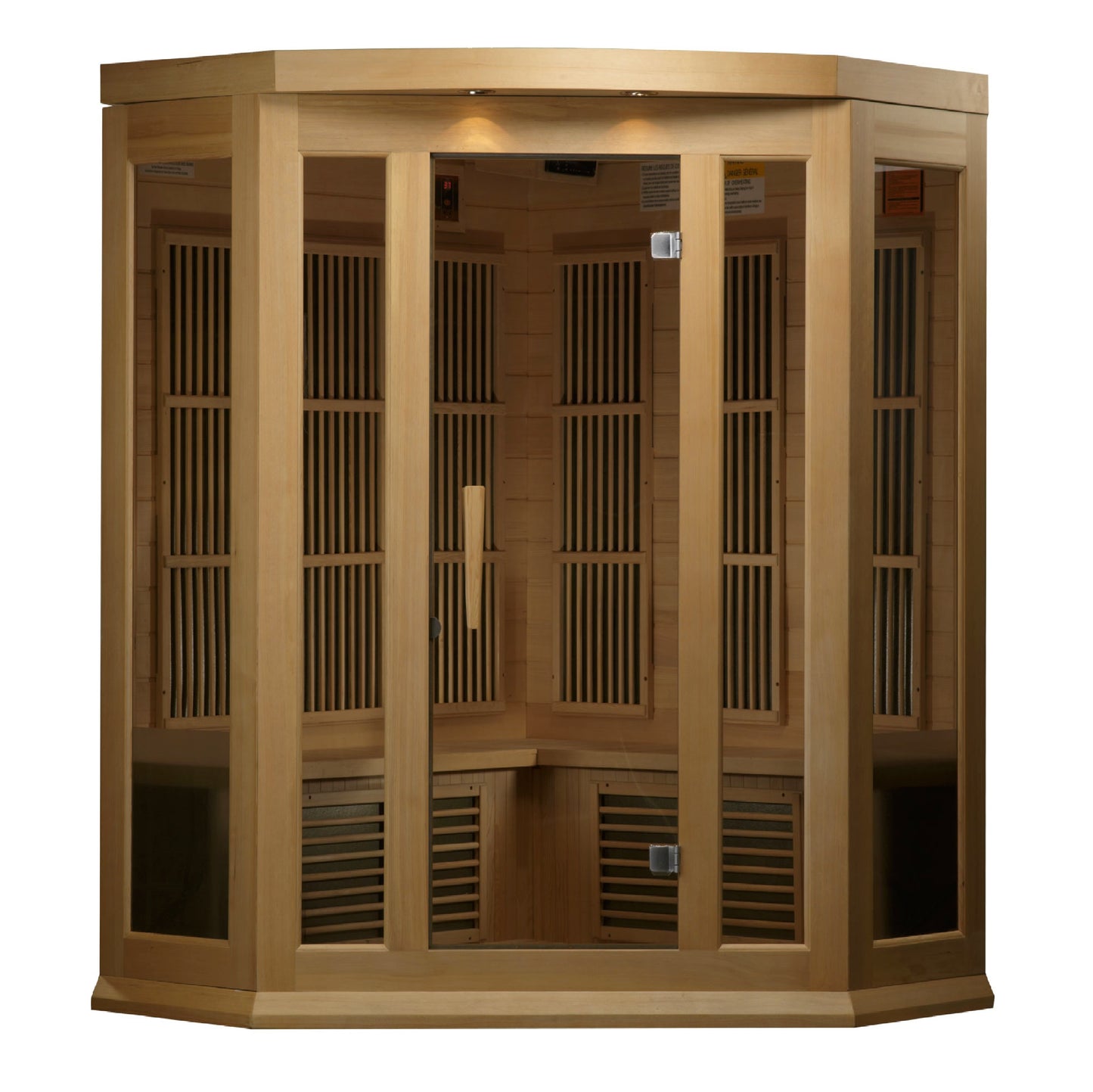 MX-K356-01 Maxxus 3 person Corner Low EMF FAR Infrared Sauna