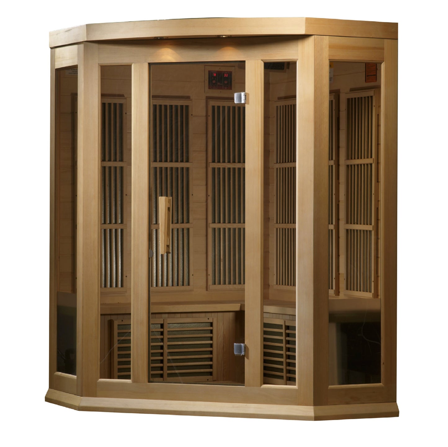 MX-K356-01 Maxxus 3 person Corner Low EMF FAR Infrared Sauna