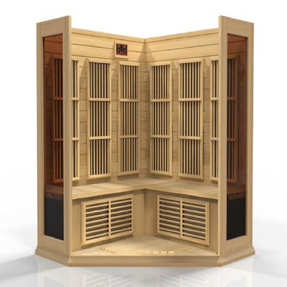 MX-K356-01 Maxxus 3 person Corner Low EMF FAR Infrared Sauna