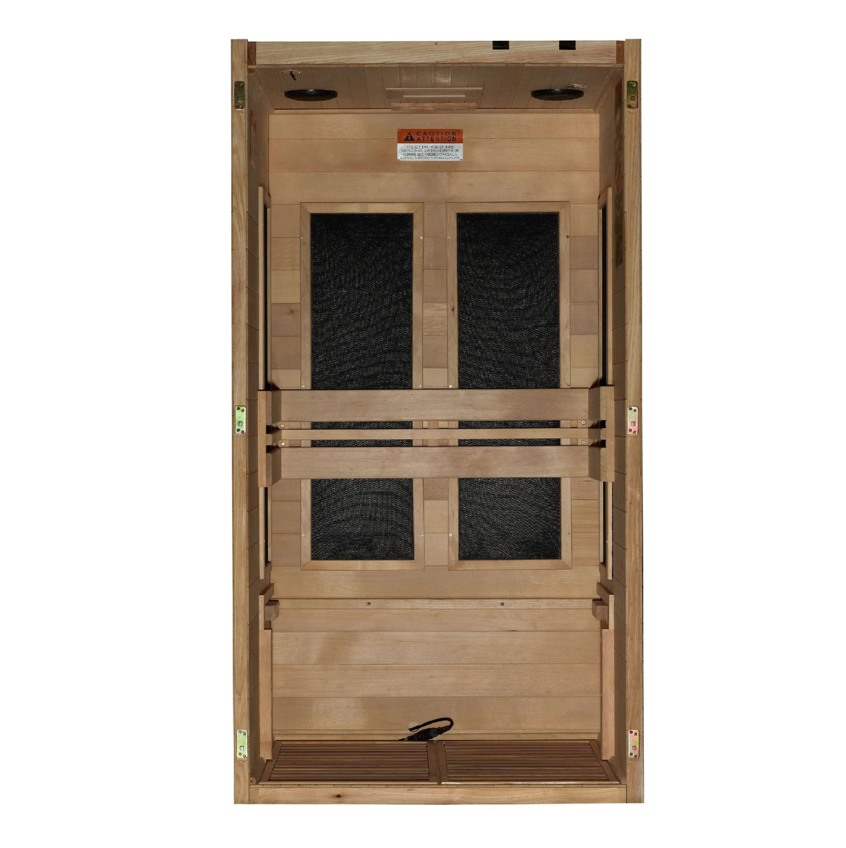 Maxxus S-Line Yoga 1-Person Low EMF FAR Infrared Sauna (Canadian Hemlock)