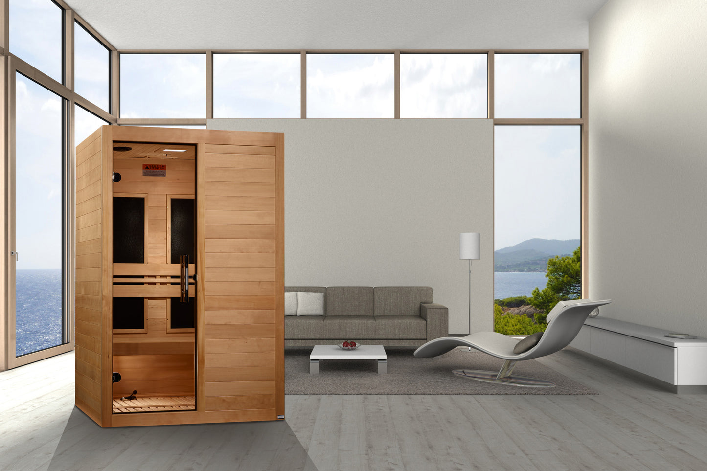 Maxxus S-Line Yoga 2-Person Low EMF Infrared Sauna (Canadian Hemlock)