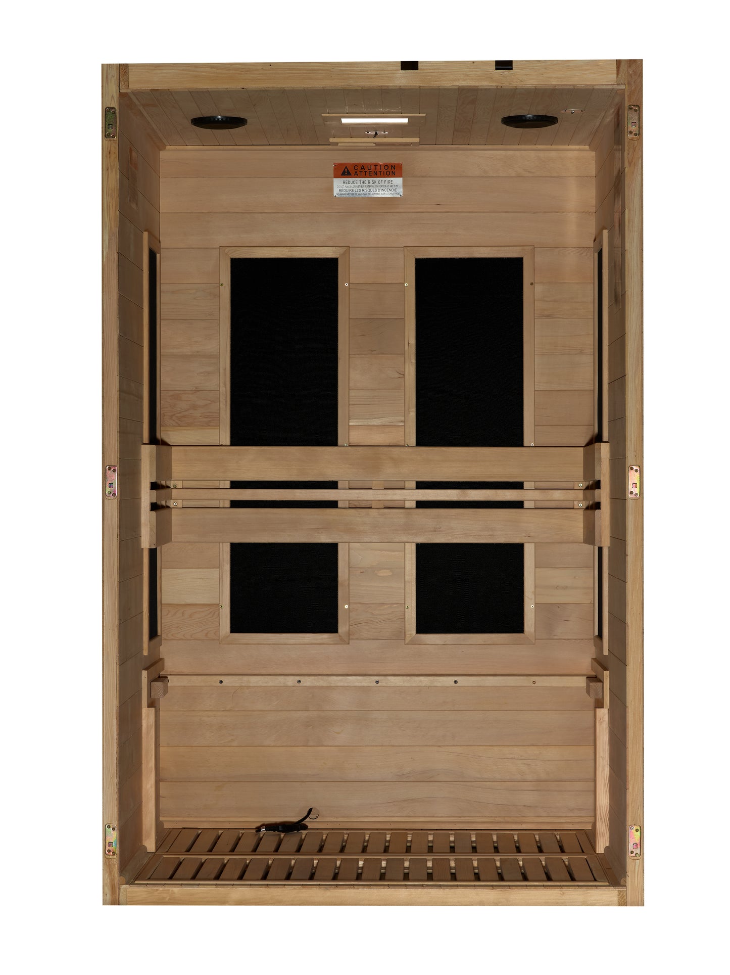 Maxxus S-Line Yoga 2-Person Low EMF Infrared Sauna (Canadian Hemlock)