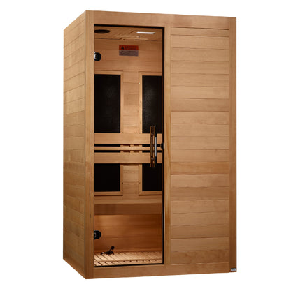 Maxxus S-Line Elite Yoga 2-Person Ultra Low EMF Infrared Sauna (Canadian Hemlock)