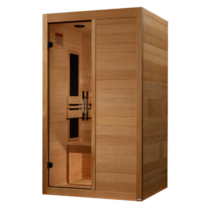 Maxxus S-Line Elite Yoga 2-Person Ultra Low EMF Infrared Sauna (Canadian Hemlock)