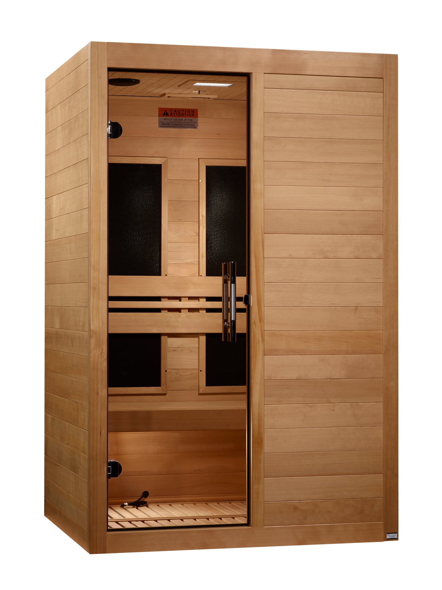 Maxxus S-Line Elite Yoga 2-Person Ultra Low EMF Infrared Sauna (Canadian Hemlock)