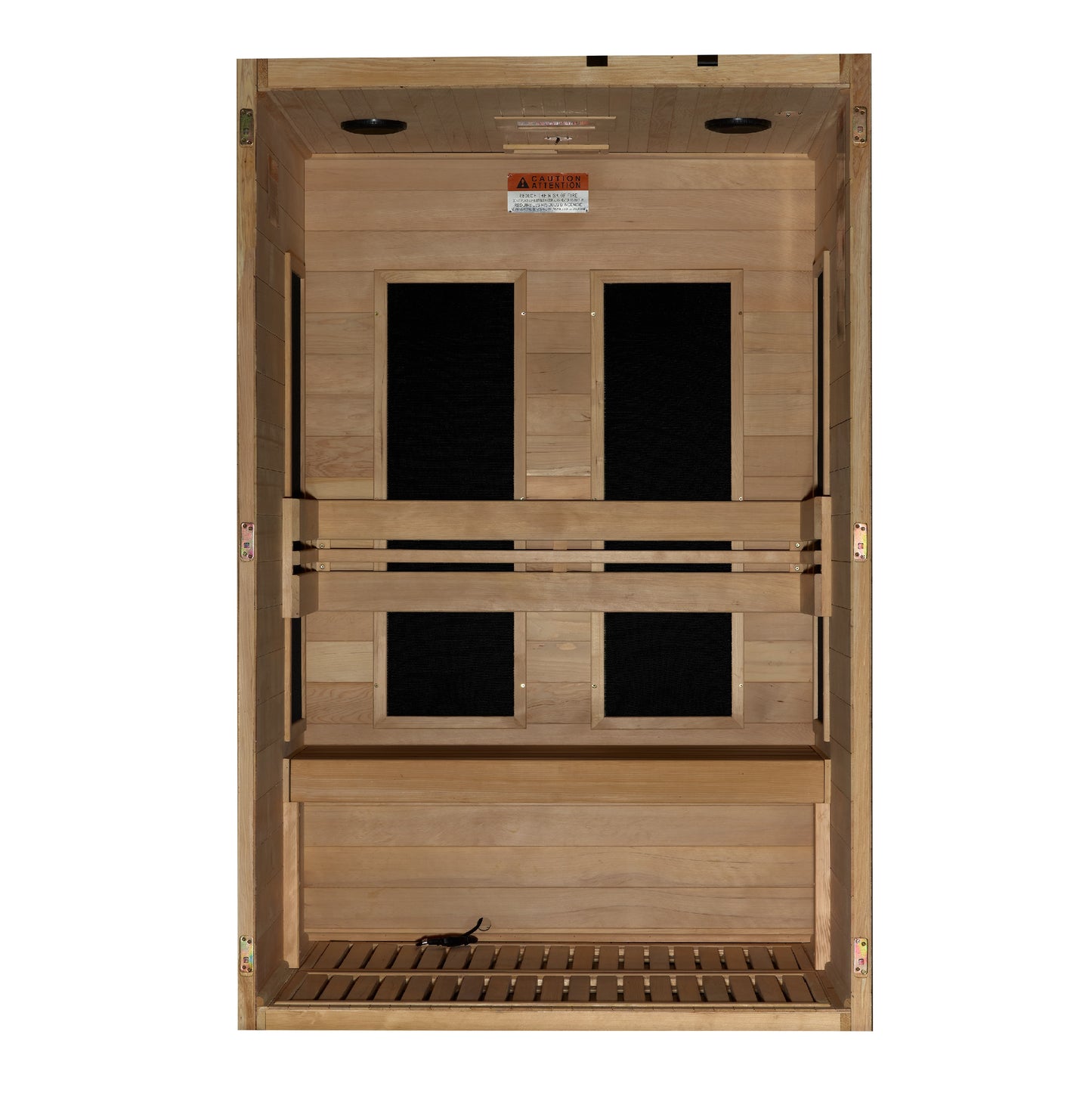 Maxxus S-Line Yoga 2-Person Low EMF Infrared Sauna (Canadian Hemlock)
