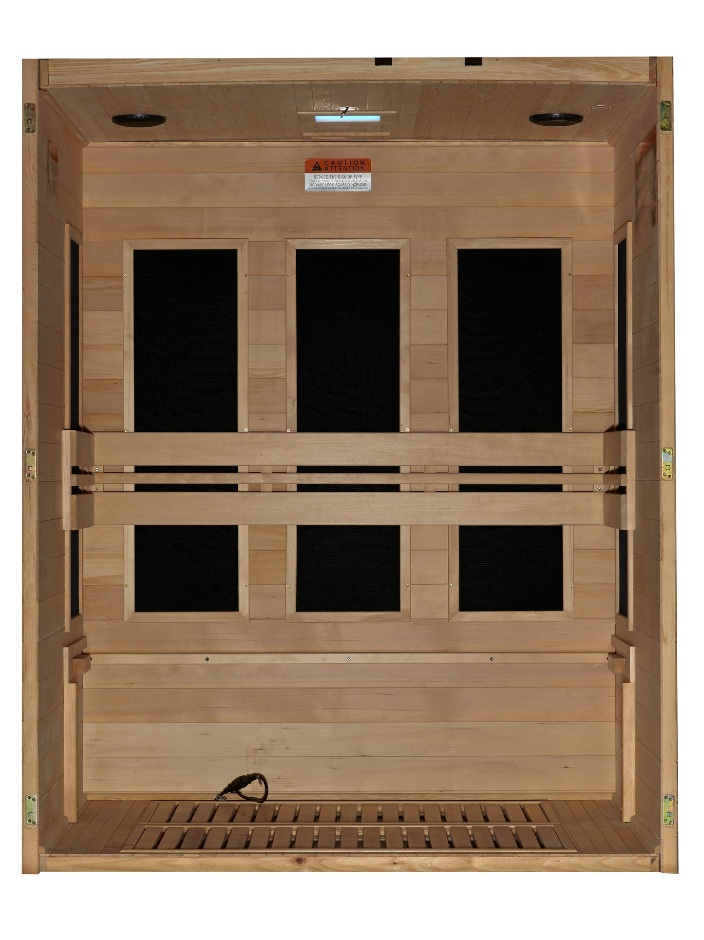 Maxxus S-Line Elite Yoga 3-Person Ultra Low EMF Infrared Sauna (Canadian Hemlock)