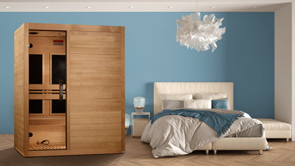 Maxxus S-Line Yoga 3-Person Low EMF Infrared Sauna (Canadian Hemlock)