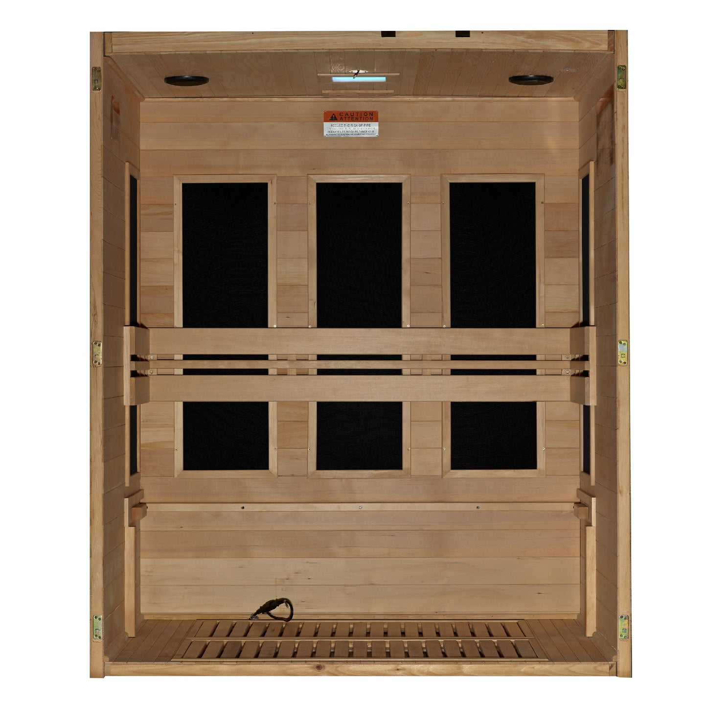 Maxxus S-Line Yoga 3-Person Low EMF Infrared Sauna (Canadian Hemlock)
