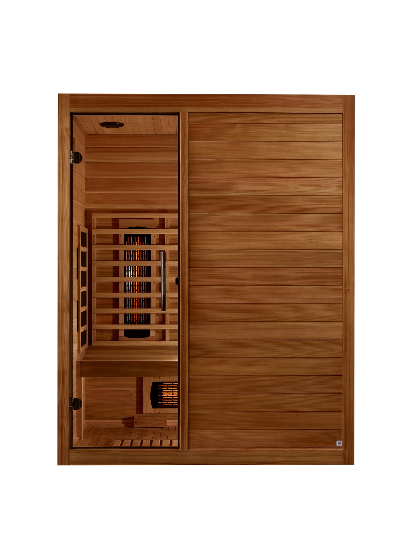 Maxxus S-Line Yoga 3-Person Full Spectrum Near Zero EMF Infrared Sauna (Pacific Cedar)