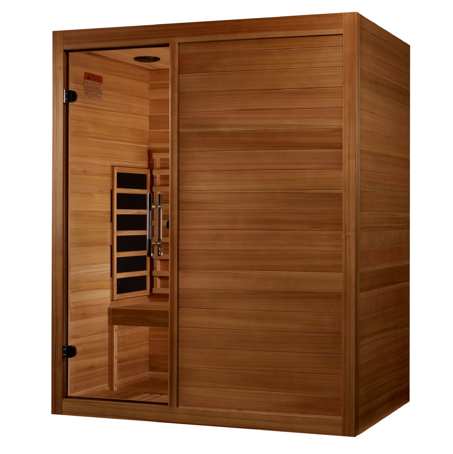 Maxxus S-Line Yoga 3-Person Full Spectrum Near Zero EMF Infrared Sauna (Pacific Cedar)