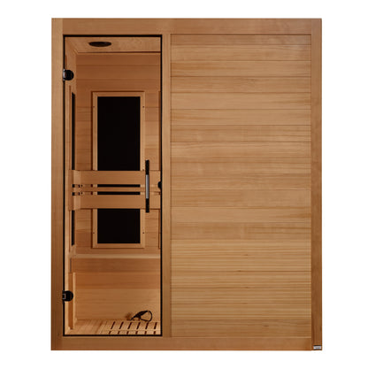 Maxxus S-Line Yoga 3-Person Low EMF Infrared Sauna (Canadian Hemlock)