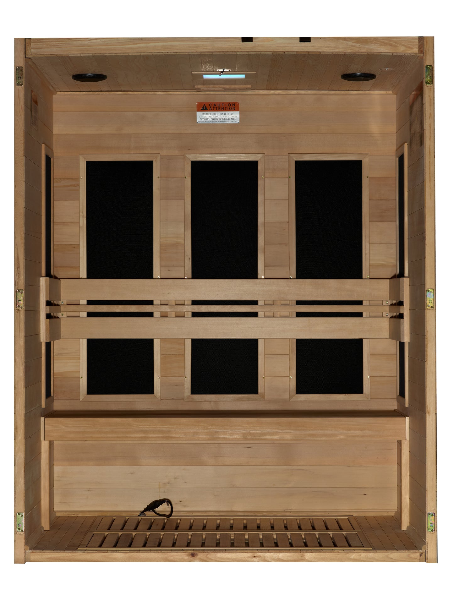 Maxxus S-Line Yoga 3-Person Low EMF Infrared Sauna (Canadian Hemlock)