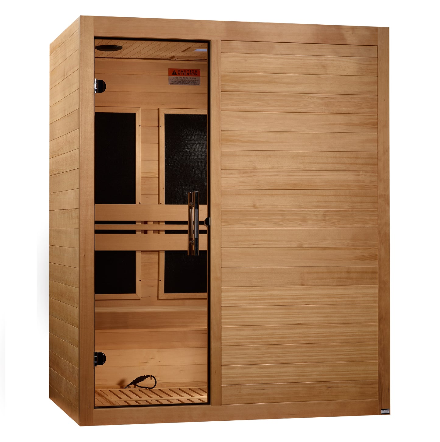 Maxxus S-Line Yoga 3-Person Low EMF Infrared Sauna (Canadian Hemlock)