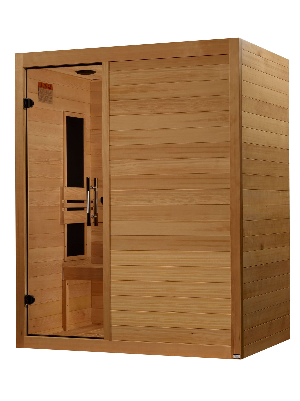 Maxxus S-Line Yoga 3-Person Low EMF Infrared Sauna (Canadian Hemlock)
