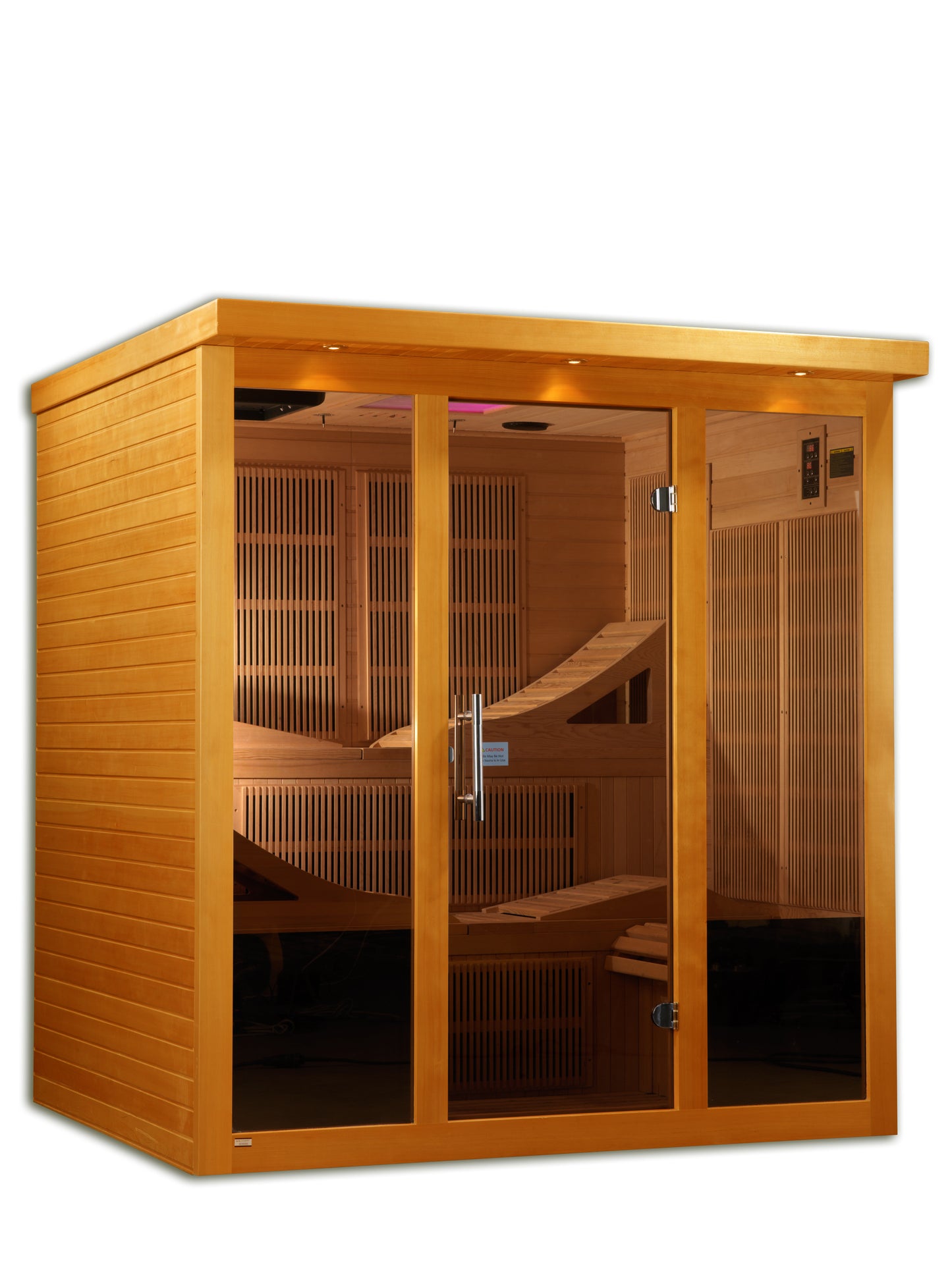 DYN-6996-01 Elite Monaco 6 person Ultra Low EMF FAR Infrared Sauna