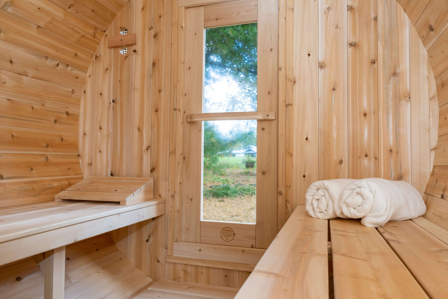 Leisurecraft Canadian Timber Serenity Barrel Sauna